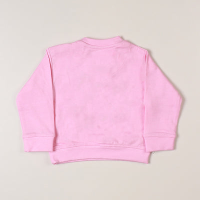 Girls Sweatshirt Seq Heart - Pink