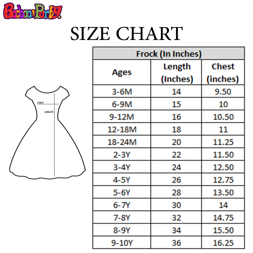 Character Frock For Girls - Purple