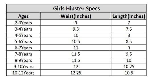 Girls Classic Hipster Pack OF 3 Mix