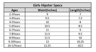 Girls Classic HIPSTER Pack OF 3 Mix