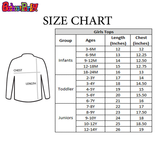 Cartoon Character Girls Casual Top-Multi