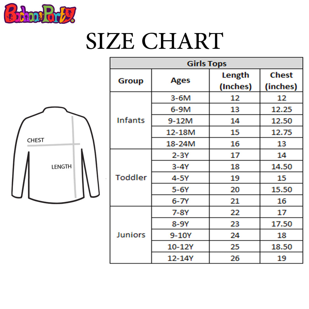 Girls Casual Top Character Printed- White