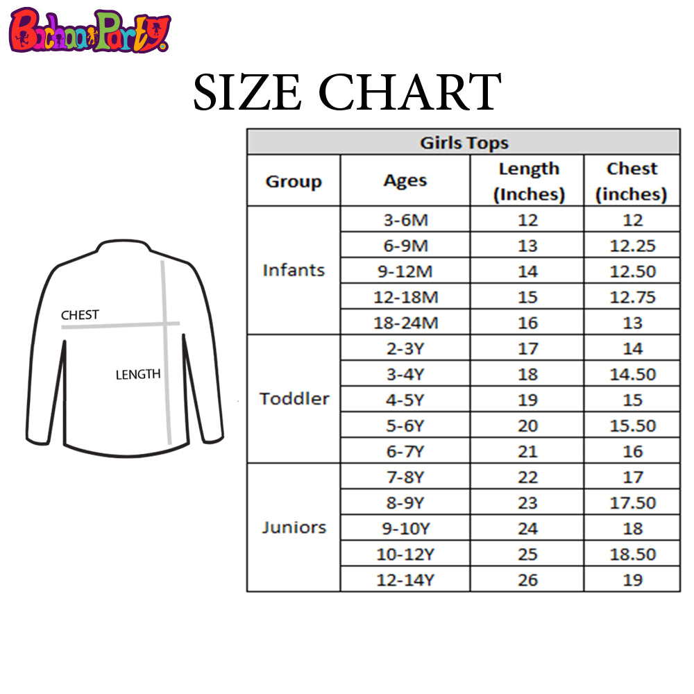 Girls Embroidered Top Bunches - Yellow