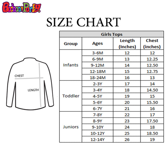 Girls Embroidered Top Bunches - Yellow