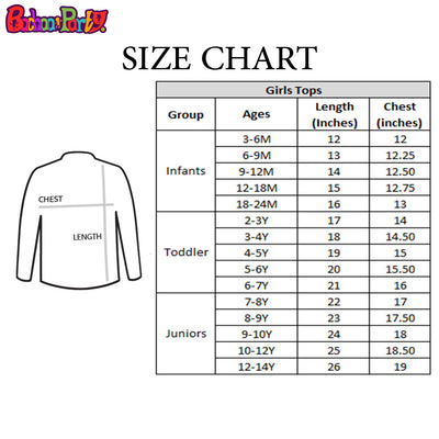 Infants Rainbow Casual Top For Girls - White