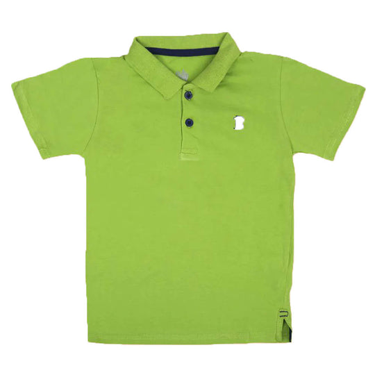 Infants Boys Polo Plain Jersey - Sea Green