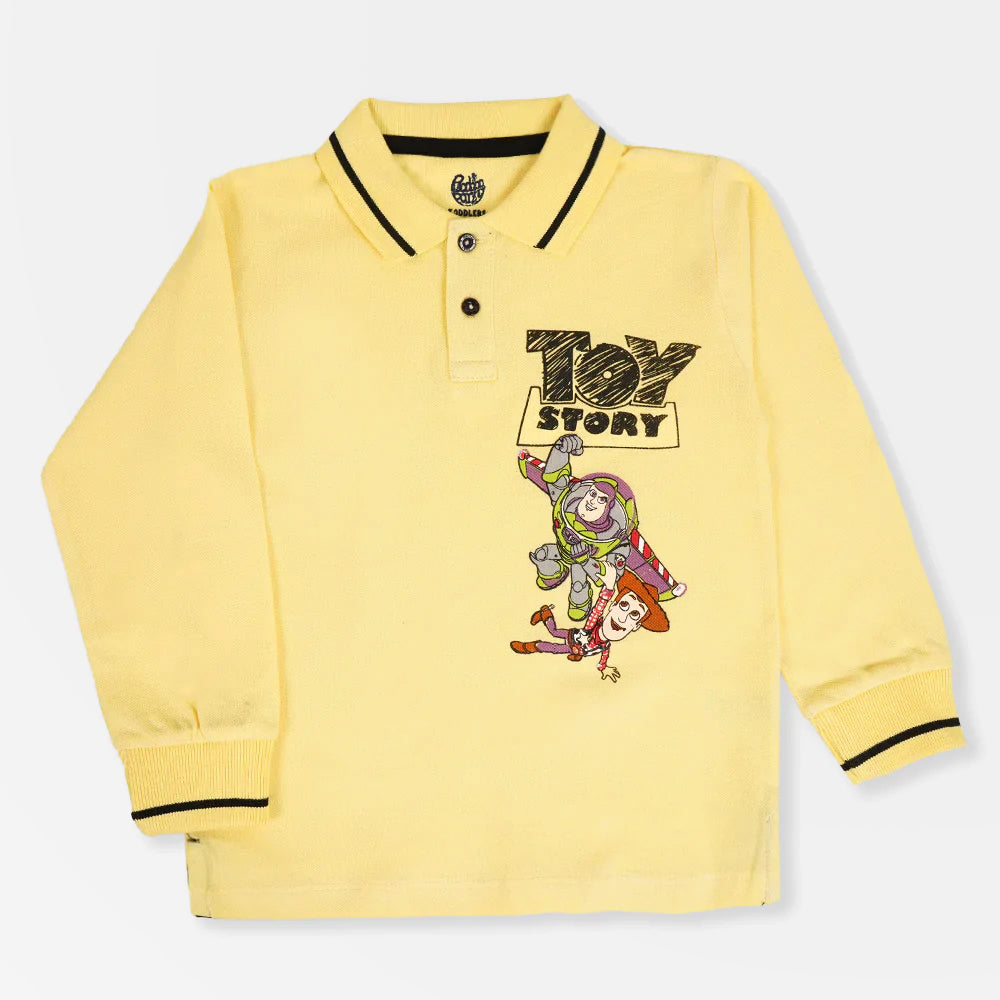 Boys Character Polo - Lemon