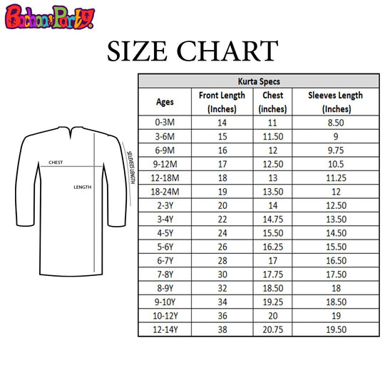 Boys Embroidered Kurta Pajama Suit - Purple