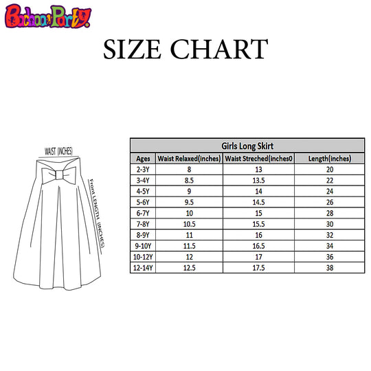 Girls Digital Print long Skirt - Multi