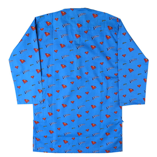 Digital Print Kurta For Boys - Blue