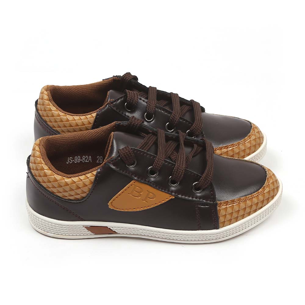 Fancy Sneakers For Boys - Coffee/Brown (JS-99-82A)