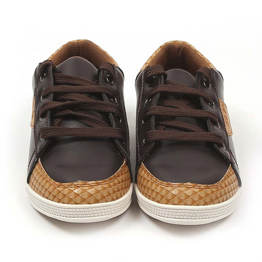 Fancy Sneakers For Boys - Coffee/Brown (JS-99-82A)