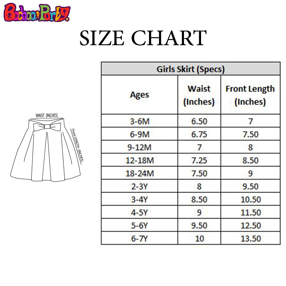 Infant Girls Skirt Net Orange Dots E-C  - BLACK