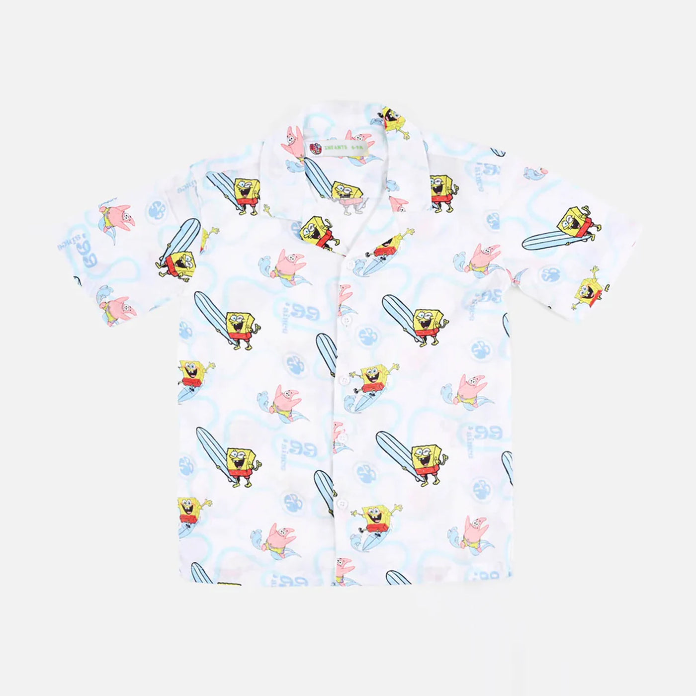 Infant Boys Casual Shirt Sponge - White
