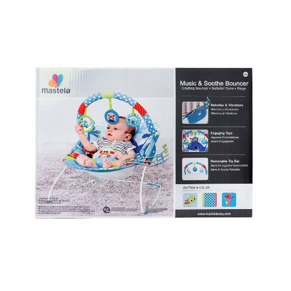 Mustela Music & Soothing Bouncer - Blue (6938)