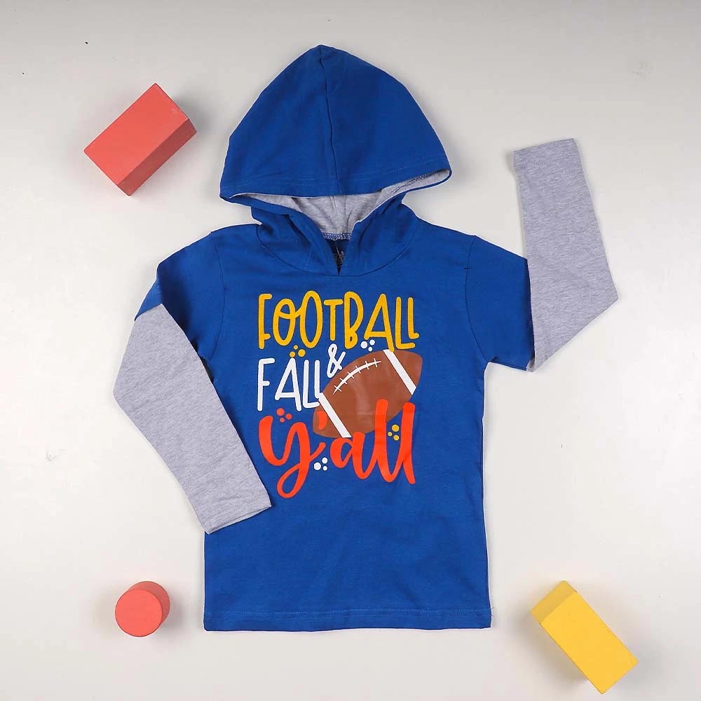 Football T-Shirt For Boys - Indigo (BTS-257)