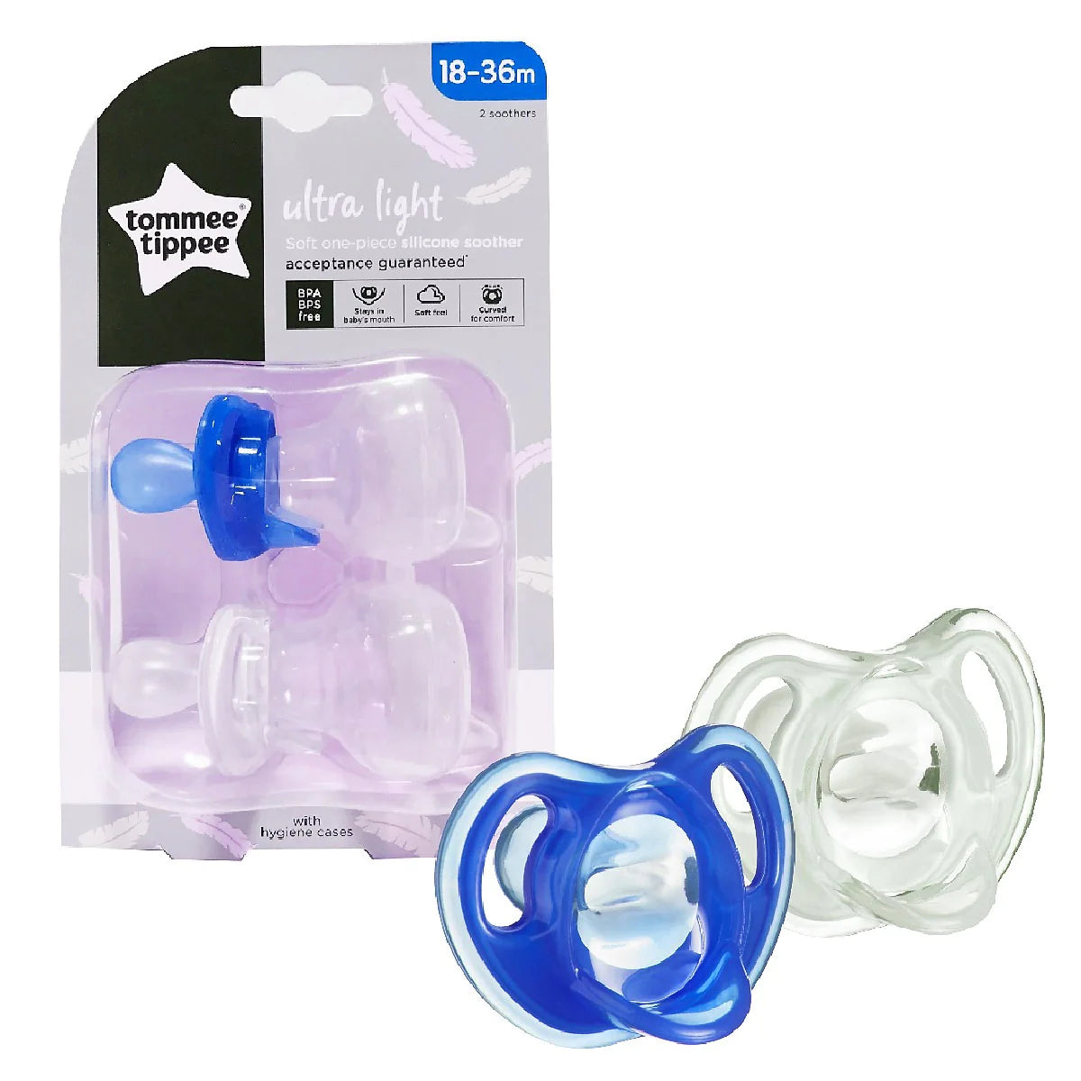 Tommee Tippee Silicon Twin Soother 18-36M - 433455