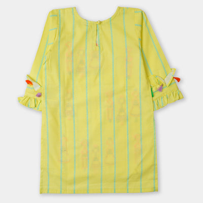 Girls EMB Kurti African Doll - Yellow