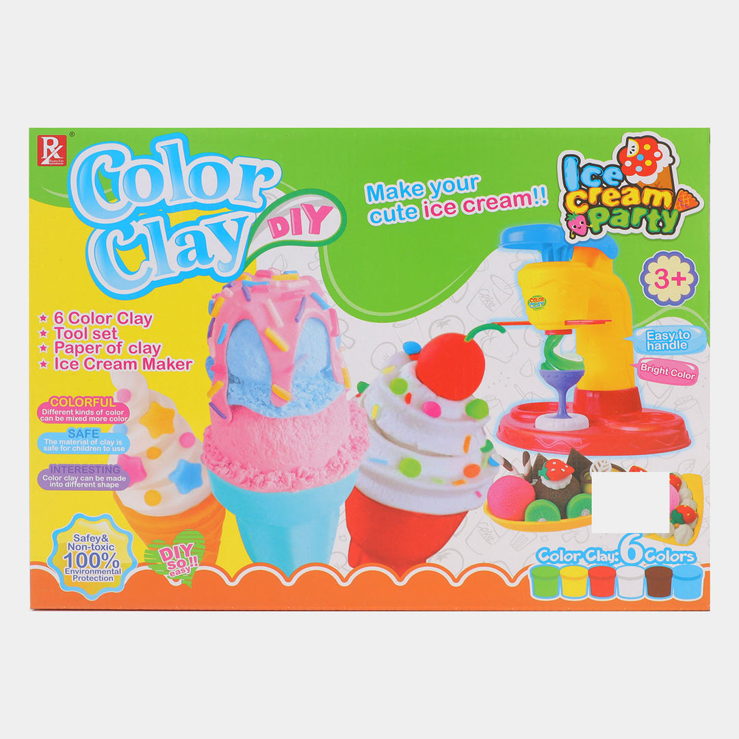 Ice Cream Clay Play Set For Kids