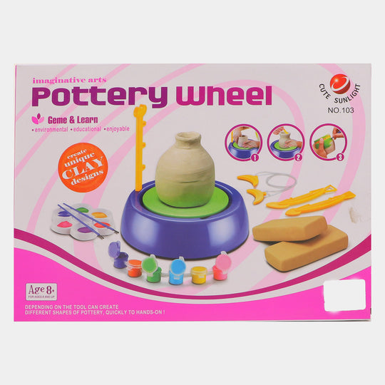 Imaginative Art Pottery Wheel Play Set For kids