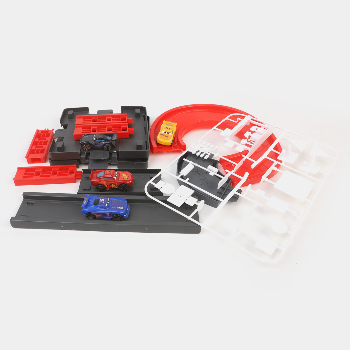 Racing Car Parking Garage Play Set For Kids