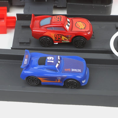 Racing Car Parking Garage Play Set For Kids