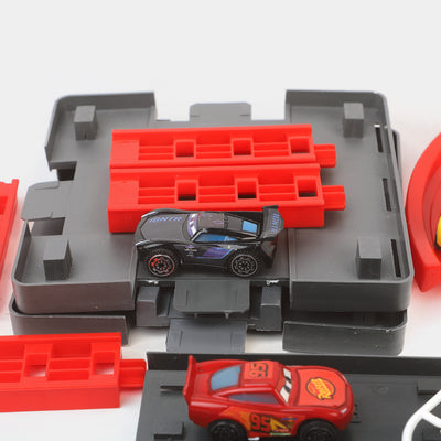 Racing Car Parking Garage Play Set For Kids