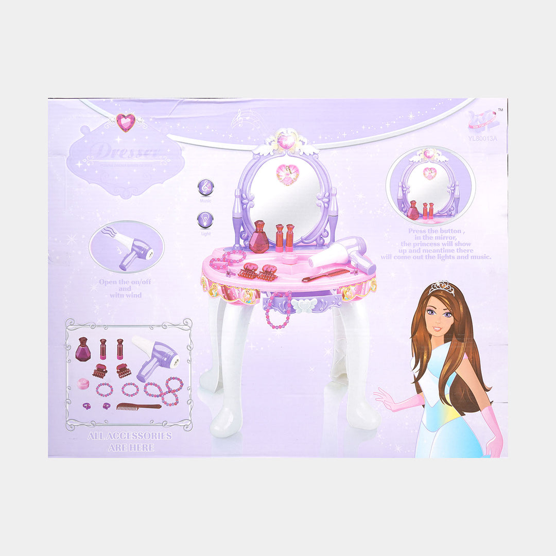 Mini Dresser Play Set For Girls