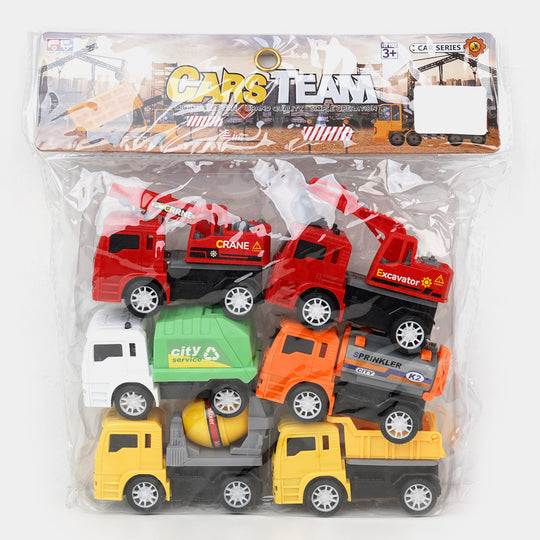 Construction Die Cast Truck Set Multi | 6PCs