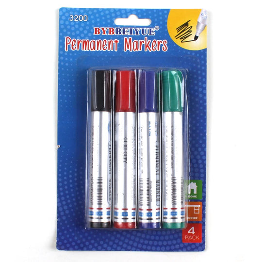 Fenlot Permanent Marker 4 Pack Set For kids