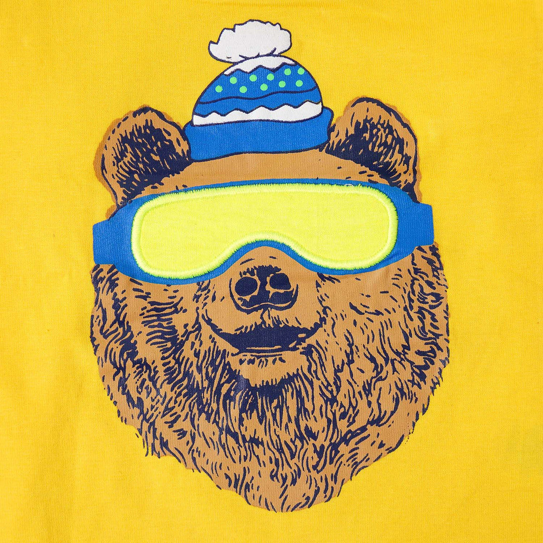 Infant Boy T-Shirt F/S Bear - Yellow