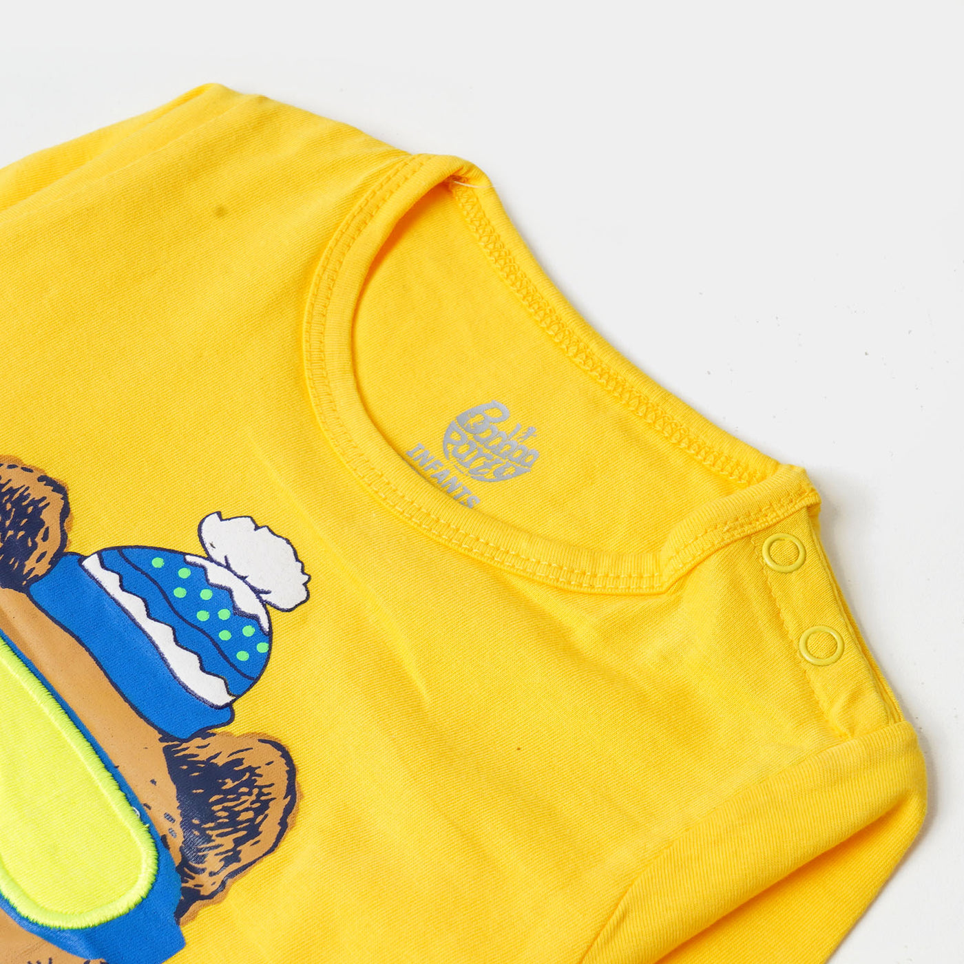 Infant Boy T-Shirt F/S Bear - Yellow