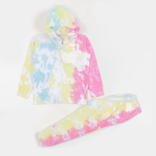 Girls 2 Piece Suit Multi Tie Dye