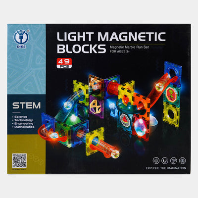 Light Magnetic Blocks Set | 49Pcs