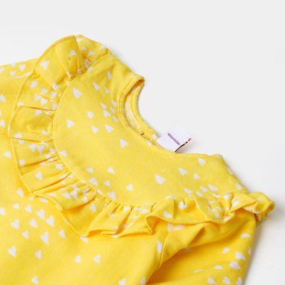 Girls Western Top - Yellow