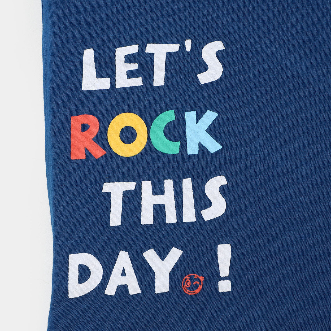 Boys T-Shirt Lets Rock - Blue Opal