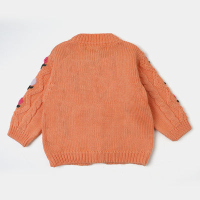 infant Girls Sweater BP39-22 - Peach