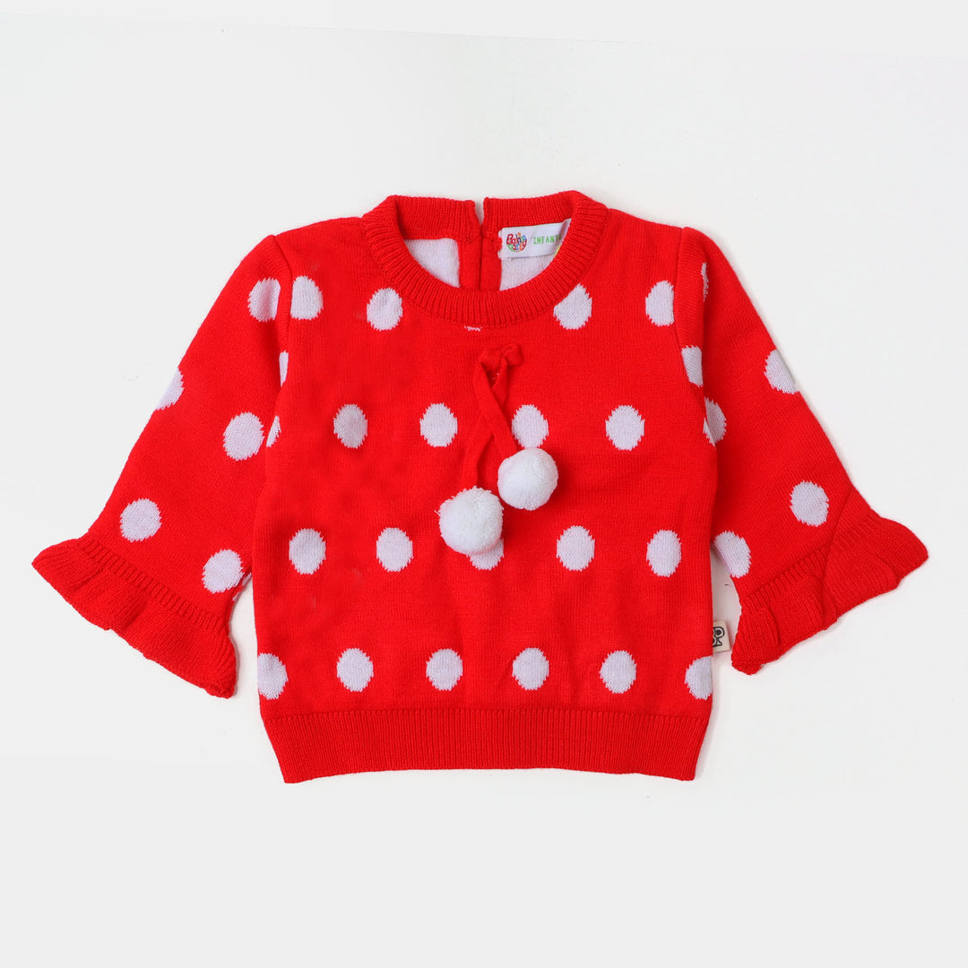 Infant Girls Sweater BP31-22 - Red