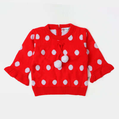 Infant Girls Sweater BP31-22 - Red
