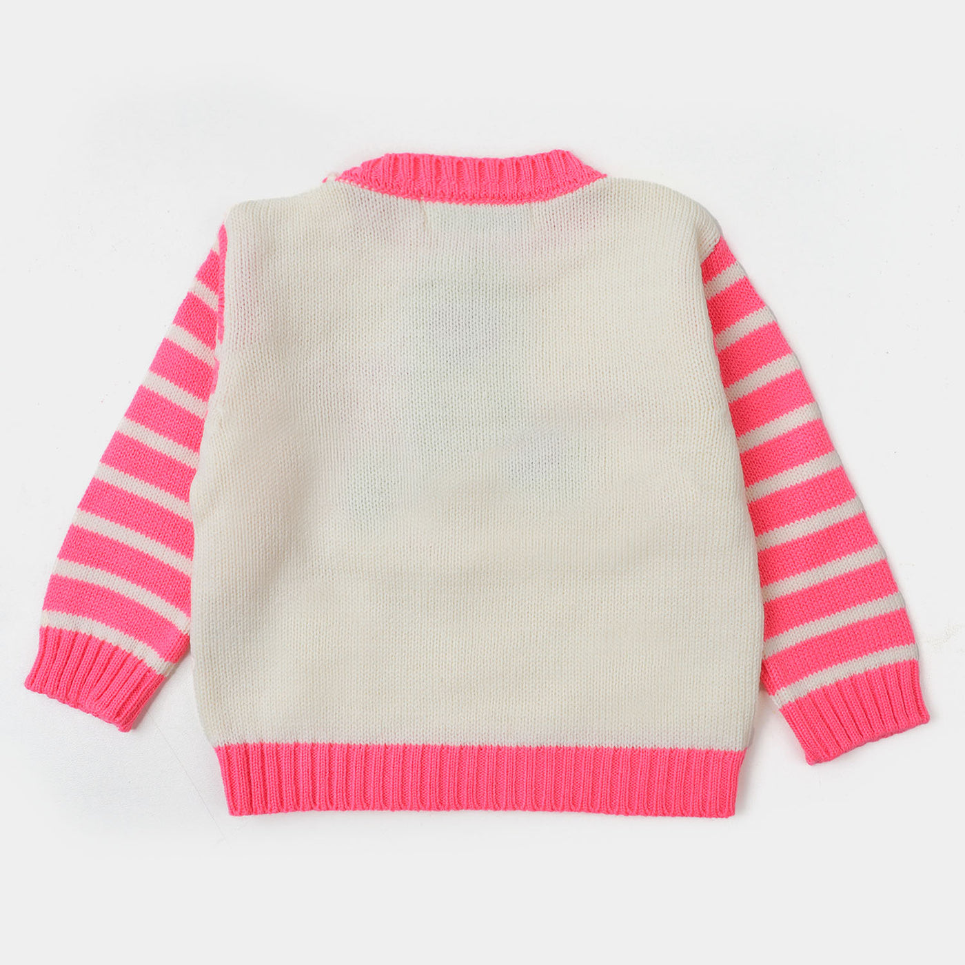 infant Girls Sweater BP20-22 - Pink/White