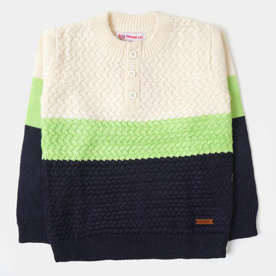 Boys Sweater BPO1-22 - Navy/White