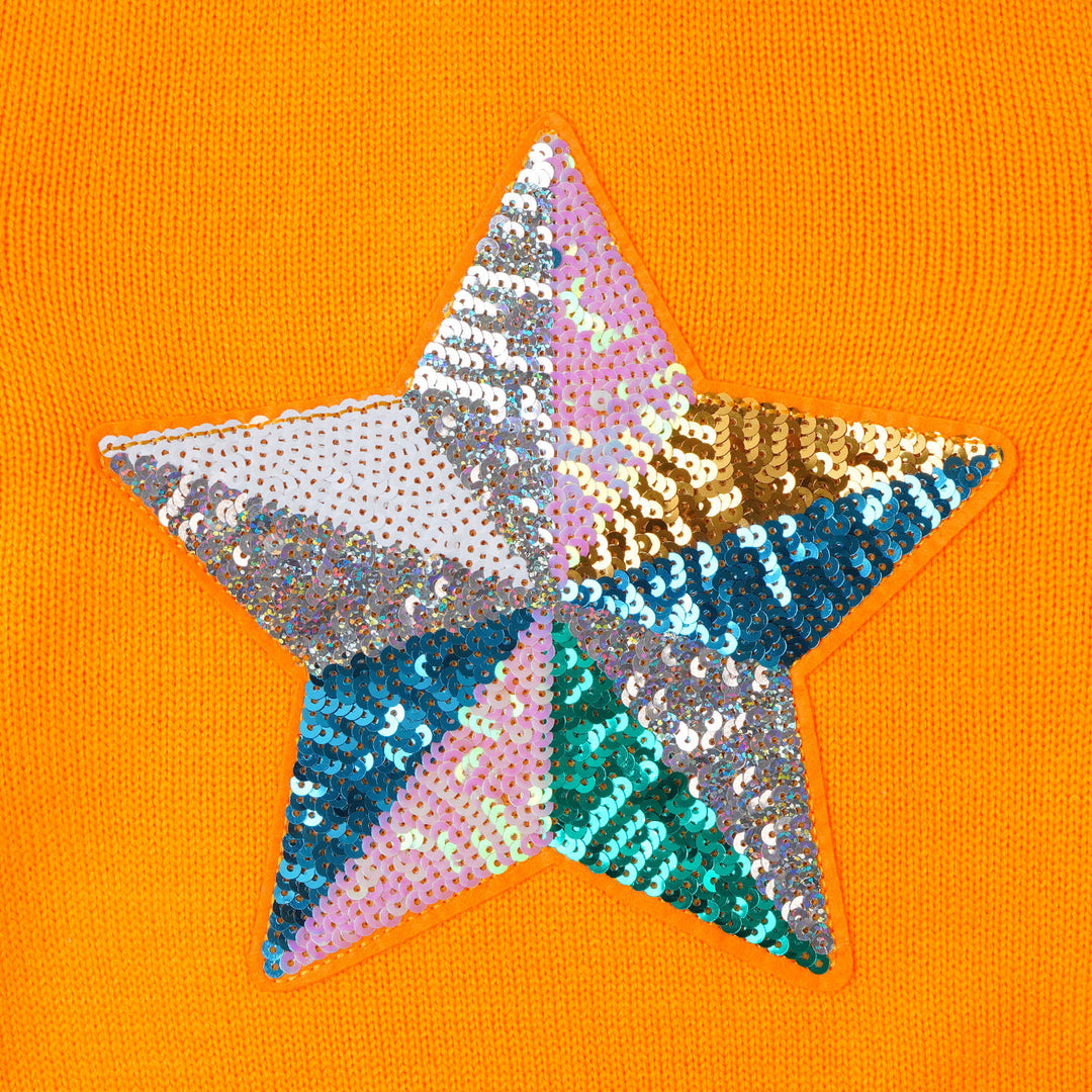 Girls Sweater Shine Star - Saffron