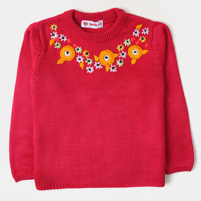 Girls Sweater BP37-22 - Hot Pink