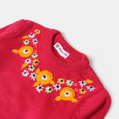 Girls Sweater BP37-22 - Hot Pink
