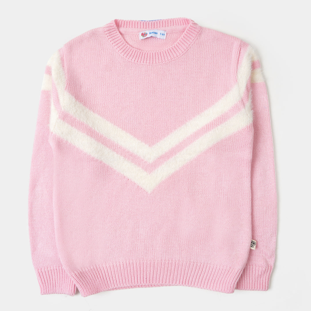 Girls Sweater Winter Wear - Pink