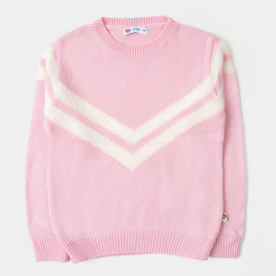 Girls Sweater Winter Wear - Pink