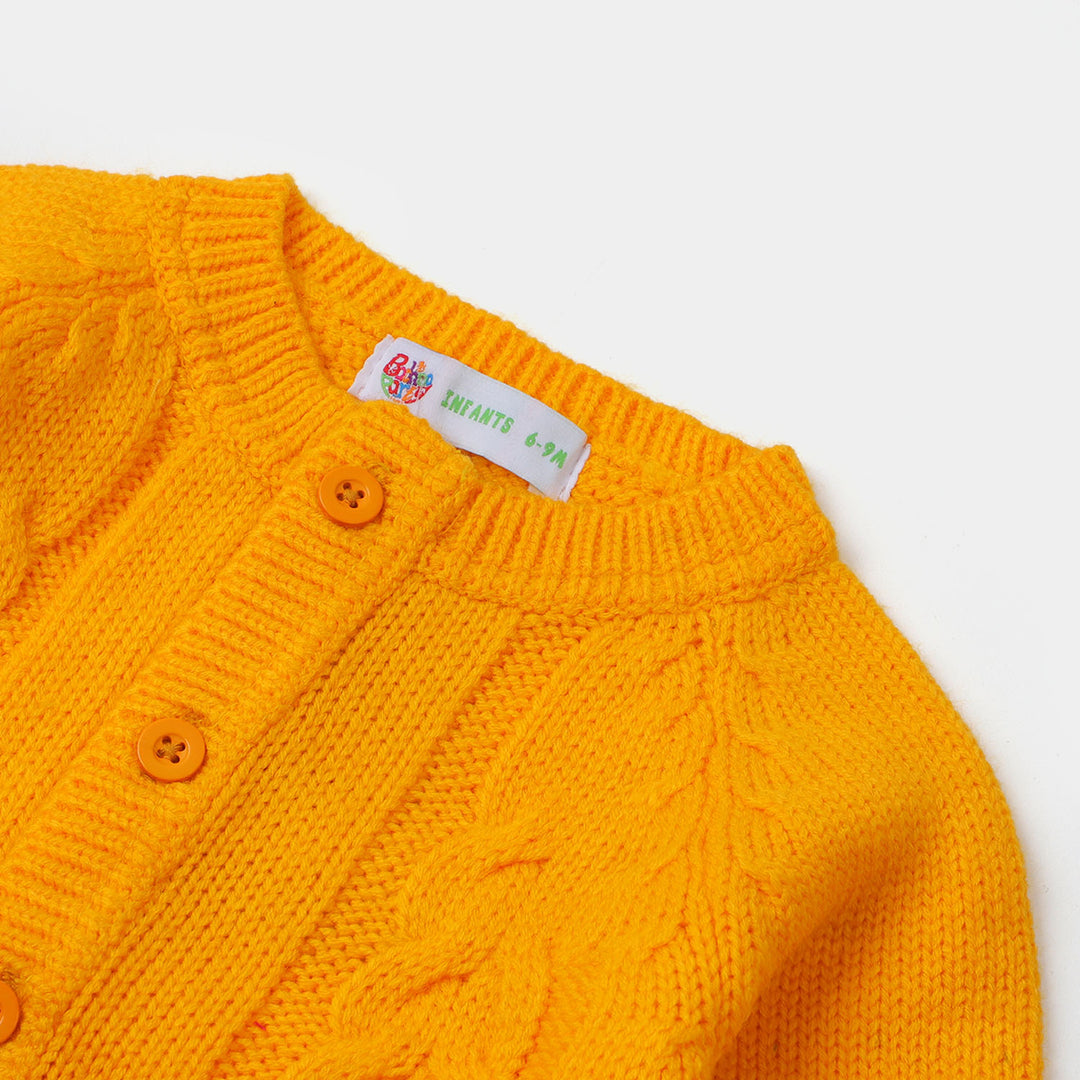 infant Girls Winter Romper - Saffron