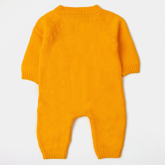 infant Girls Winter Romper - Saffron