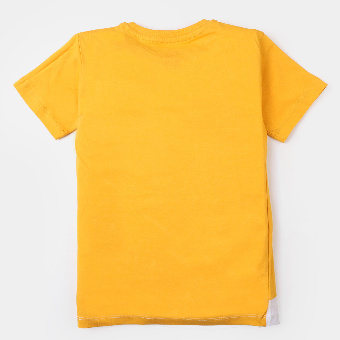 Boys Cotton T-Shirt H/S Beach Vibes - Yellow