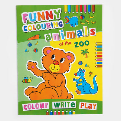 Kids Funny Coloring Animal Of the Zoo Book
